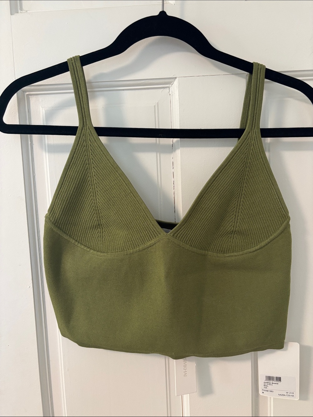 NWT Ribbed Olive Green Simkhai Tank Top